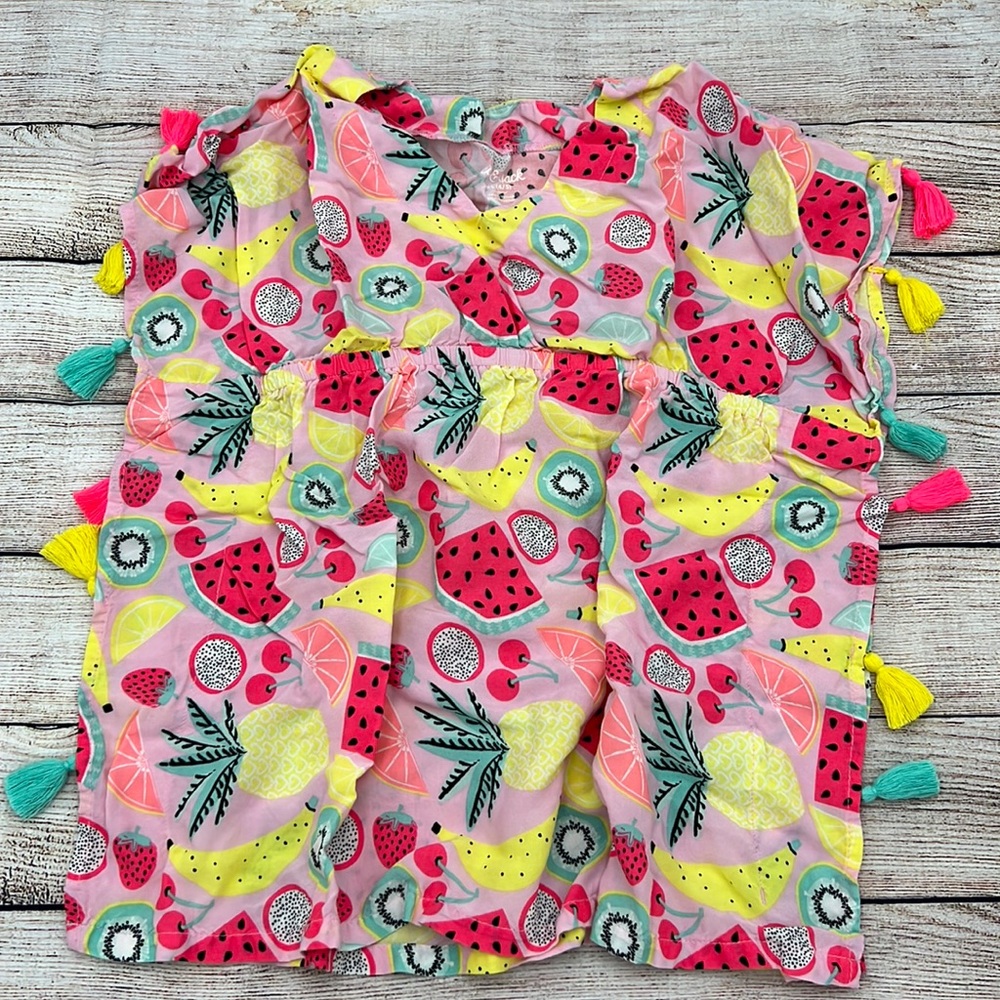 Cat & Jack Girls Fruit Swim Cover up Size XS
